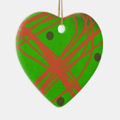 abstrakte Grünkunst Keramik Ornament (Rechts)