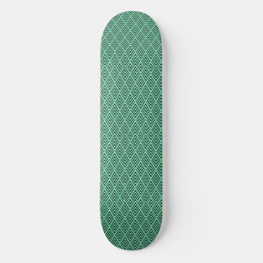 Abstrakte Grünwelle Skateboard (Vorderseite)