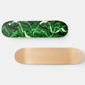 Abstrakte Grünwelle Skateboard (Horizontal)