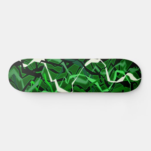 Abstrakte Grünwelle Skateboard (Horizontal)
