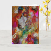 Abstrakte Gruß-Karte Karte (Gelbe Blume)