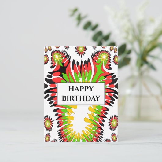 abstrakte Grußkarte (Stehend Vorderseite)