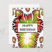 abstrakte Grußkarte (Vorne/Hinten)