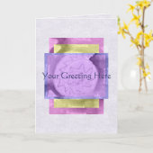 Abstrakte Grußkarte Karte (Gelbe Blume)