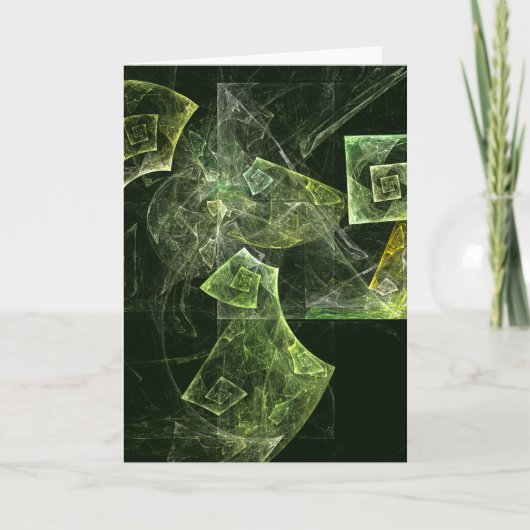 Abstrakte Grußkarte mit gezogenem Balance Karte (Vorderseite)