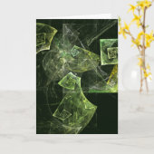Abstrakte Grußkarte mit gezogenem Balance Karte (Gelbe Blume)