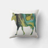 Abstrakte Guernsey-Kuh-Silhouette Kissen (Rückseite)