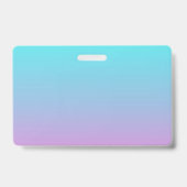 abstrakte, gürtelrosa, türkisfarbene Omeletöne Ausweis (Rückseite)