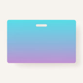 abstrakte, gürtelrosa, türkisfarbene Omeletöne Ausweis (Rückseite)