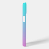 abstrakte, gürtelrosa, türkisfarbene Omeletöne Case-Mate iPhone Hülle (Rückseite / Rechts)