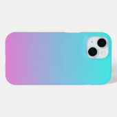 abstrakte, gürtelrosa, türkisfarbene Omeletöne Case-Mate iPhone Hülle (Rückseite (Horizontal))