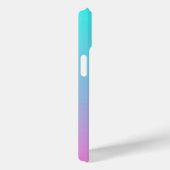 abstrakte, gürtelrosa, türkisfarbene Omeletöne Case-Mate iPhone Hülle (Rückseite / Rechts)