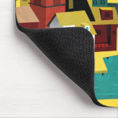 Abstrakte Hafen-Stadt Mousepad (Ecke)