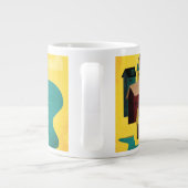 Abstrakte Hafenstadt Jumbo-Tasse (Rückseite)