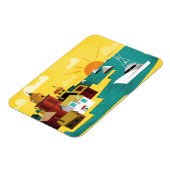 Abstrakte Hafenstadt Magnet (Linke Seite)