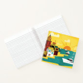 Abstrakte Hafenstadt Notizblock (Innenseite)