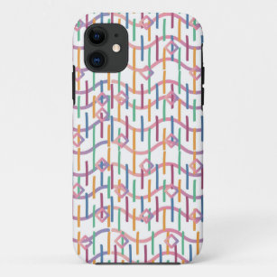 Abstrakte Halbkreise Mod Op Fusion Art Muster Case-Mate iPhone Hülle
