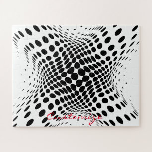 Abstrakte Halbtonkreise X Puzzle