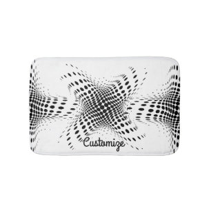 Abstrakte Halbtonkreise X Thunder_Cove Badematte