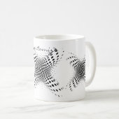 Abstrakte Halbtonkreise X Thunder_Cove Kaffeetasse (VorderseiteRechts)