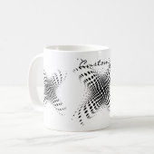 Abstrakte Halbtonkreise X Thunder_Cove Kaffeetasse (Vorderseite Links)