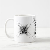 Abstrakte Halbtonkreise X Thunder_Cove Kaffeetasse (Links)