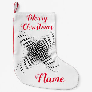 Abstrakte Halbtonkreise X Thunder_Cove Kleiner Weihnachtsstrumpf
