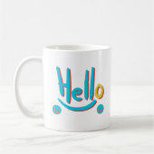 Abstrakte Hallo Musterkunst Kaffeetasse (Links)