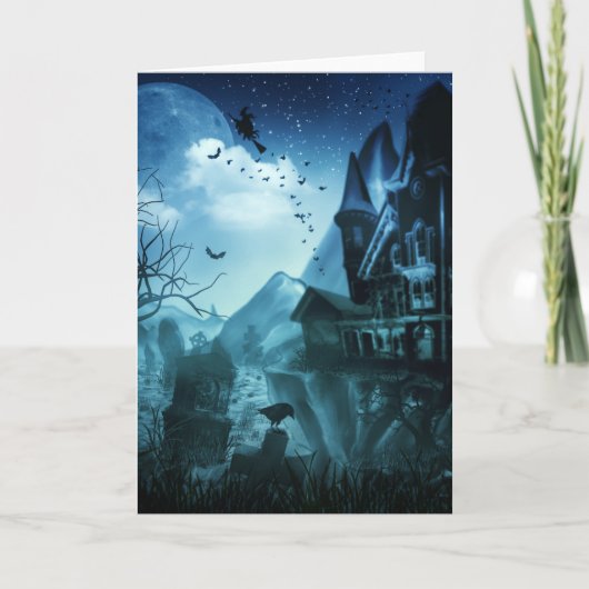 Abstrakte Halloween-Hintergründe Karte (Vorderseite)