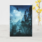 Abstrakte Halloween-Hintergründe Karte (Gelbe Blume)