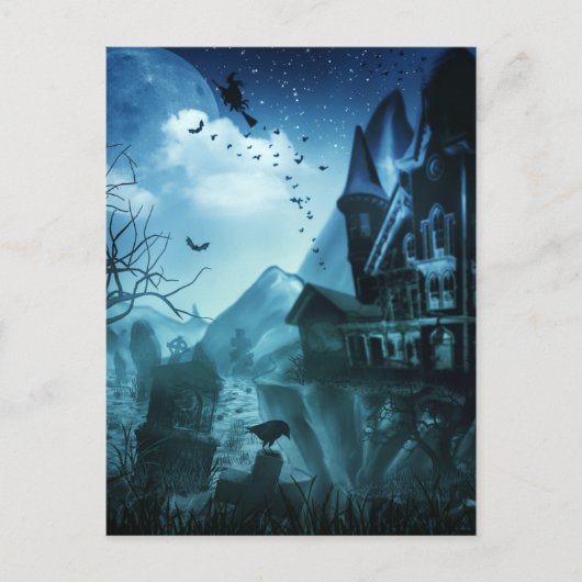 Abstrakte Halloween-Hintergründe Postkarte (Vorderseite)