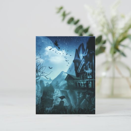 Abstrakte Halloween-Hintergründe Postkarte (Stehend Vorderseite)