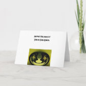 Abstrakte Halloween-Karte Nr. 1 Karte (Rückseite)