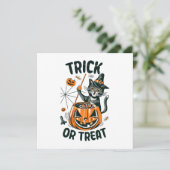 Abstrakte Halloween-Katze (Stehend Vorderseite)