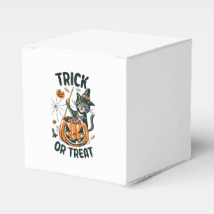 Abstrakte Halloween-Katze Geschenkschachtel