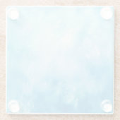Abstrakte Hand gezeichneter Glasuntersetzer (Rückseite)