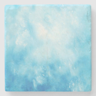 Abstrakte Hand gezeichneter Steinuntersetzer