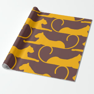 Abstrakte Hand Zeichnend Leopard Cheetah Panther C Geschenkpapier