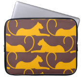 Abstrakte Hand Zeichnend Leopard Cheetah Panther C Laptopschutzhülle (Vorderseite)