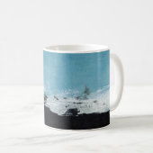 Abstrakte handbemalte Landschaft Kaffeetasse (VorderseiteRechts)