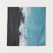 Abstrakte handbemalte Landschaft Wandteppich (Vorderseite (Horizontal))