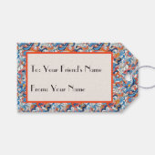 Abstrakte Handdoodles Geschenkanhänger (Vorderseite (Horizontal))