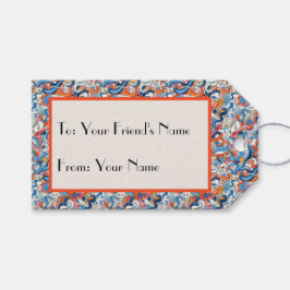 Abstrakte Handdoodles Geschenkanhänger