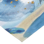 Abstrakte Handfarbe Kurzer Tischläufer (Ecke)