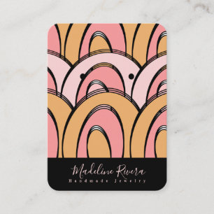 Abstrakte handgefertigte Kunsthandwerkskarten Telefonnummerkarte