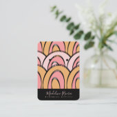 Abstrakte handgefertigte Kunsthandwerkskarten Telefonnummerkarte (Stehend Vorderseite)