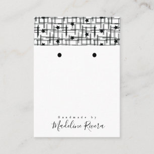 Abstrakte handgefertigte Kunsthandwerkskarten Telefonnummerkarte