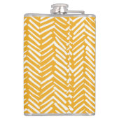 Abstrakte handgezeichnet Linien, Hipster Textur. Flachmann (Rückseite)