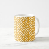 Abstrakte handgezeichnet Linien, Hipster Textur. Kaffeetasse (VorderseiteRechts)