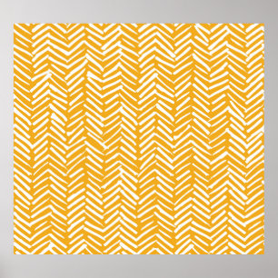 Abstrakte handgezeichnet Linien, Hipster Textur. Poster